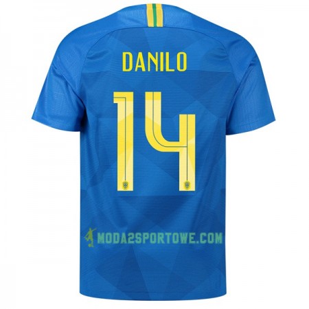 Koszulka Brazylia Danilo 14 Mistrzostwa Świata 2018 Wyjazdowe Stroje Piłkarskie